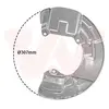 Image de VAN WEZEL Déflecteur, disque de frein pour VOLVO: V70, S80, S60, XC 90, XC 70 (Ref: 5920372)