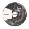 Image de VAN WEZEL Déflecteur, disque de frein pour VOLKSWAGEN: Golf Cabriolet, Eos, New Beetle, Scirocco & SKODA: Yeti (Ref: 7606374)