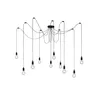 Image de Lucide FIX - Suspension - 10xE27 - Convient aux mezzanines et plafonds hauts - Noir
