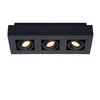 Image de Lucide XIRAX - Spot plafond - LED Dim to warm - GU10 (MR16) - 3x5W 2200K/3000K - Noir