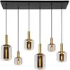 Image de Lucide JOANET - Suspension - 6xE27 - Fumé