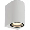 Image de Lucide ZARO - Spot mural/Applique mural Intérieur/Extérieur - 1xGU10 - IP44 - Blanc