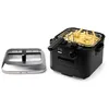 Image de DOMO DO545FR Friteuse 4 l avec fenêtre de visualisation avec zone froide 2000 W Noir