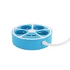 Image de CHACON Multiprise Design Circulaire 4X16 A Cordon 1,5m avec 2 USB-A + Interrupteur - Bleu