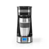 Image de NEDIS Cafetière   Filtre à café   0,4 l   1 tasse   Allumer la minuterie   Noir/argenté
