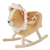 Image de NOUKIE'S - B&K BABOU Lion à Bascule Doux pour Bébé   Jouet en Peluche avec Dossier Confortable et Ceinture de Sécurité   Rocking Toy Éducatif en Bois pour Enfants 1 à 3 Ans