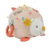 Image de Nattou Doudou actif en polyester - Hérisson Zoë avec hochet, miroir et plus encore - Environ 22 cm - Mila, Zoë et Lana - Beige