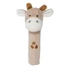 Image de Nattou Hochet Stick Girafe Luna en Polyester, Avec Couinement, Environ 16 cm, Luna et Axel, Beige/Blanc