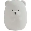 Image de Nattou Veilleuse Ours LED en silicone, 7 couleurs, sans BPA, 16 cm, Végétalien, Silicone, blanc