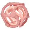 Image de Nattou Lot de 2 Balles en Silicone, Pour Saisir et Mâchouiller, Sans BPA, Ø 10 cm + 7 cm, Silicone, Vieux Rose/Rose Clair