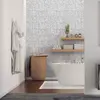 Image de Stickers adhésifs carrelages terrazzo| Sticker Autocollant Carreaux de ciment - Mosaïque carrelage mural salle de bain et cuisine | Carreaux de ciment adhésif mural - azulejos 10 x 10 cm - 60 pièces