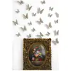 Image de Stickers 3D - Kit de 12 Stickers Papillons 3D Marrons Clairs - Stickers Papillons pour Chambre - Sticker Mural Autocollants Bricolage Papillon Amovible Réutilisable pour Chambre Salon