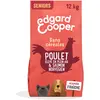 Image de Edgard & Cooper Croquettes Chien Senior, (Poulet & Saumon, 12kg), Viande et Poisson Frais et protéines de qualité, Vrais ingrédients pour Chiens, Hypoallergénique, sans sucres ajoutés