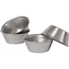 Image de Artame ART32204 Lot de 4 Moules à Pasteis de Nata Inox 7 cm, Gris
