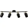 Image de Nordlux Lotus 4-Spot /Messing 50130103 Plafondlamp Zwart