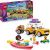 Image de LEGO Friends Friendship Road-Trip Travel Car Toy with Trailer, 2 Mini Dolls, a Pet Dog Figure, Kayak & Fun Accessories incl. a Skateboard & Roller Skates - Building Set for 6+ Year Old Girls - 42659