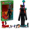 Image de LEGO Minecraft 2-En-1 La Tour de l Enderman - Jouet Modulaire sous forme de 2 Forteresses - Figurines Mob d'Enderman & Portail Du Nether - Cadeau pour Gamer, Garçon ou Fille dès 9 ans 21279
