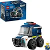 Image de LEGO City Véhicules - Le Camion de Police - Jeu de Construction avec Véhicule d'Urgence - Minifigurine Junior de Policier - Idée pour Pinata - Cadeau Collector pour Garçon dès 5 ans 60481
