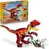 Image de LEGO Creator 3-en-1 Le Dinosaure Féroce - Figurines de Dino : Vélociraptor, Stégosaure ou Ptérosaure - Squelette & Dents Pointues - Superbe Cadeau d'Anniversaire pour Garçon ou Fille dès 8 ans 31379