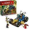 Image de LEGO NINJAGO 2-en-1 La Voiture Transformable de Jay - Camion Ninja avec 5 Minifigurines dont Kai & Nya - Shurikens & Sabres - Cadeau d'Anniversaire pour Garçon dès 8 ans & Fans 71856