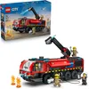Image de LEGO City Le Camion de Pompiers de l’Aéroport - Jeu de Construction - Maquette de Véhicule de Secours - 4 Minifigurines de Pompiers - Cadeau d'Anniversaire pour Garçon 7 ans & Fans de Mécanique 60499