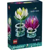 Image de LEGO® ICONS  11511 Botanische waterlelies; Zimmerdeko van 2 waterlelies in doorzichtige vazen