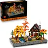 Image de LEGO Icons Le Jardin d Automne - Maquette Miniature pour Adulte - Set de Construction avec Maison, 4 Arbres, Figurines d'Animaux & Fleurs - Décoration Intérieure DIY - Idée de Cadeau 11372