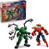 Image de LEGO   Marvel Le Combat des Robots : Spider-Man contre Docteur Octopus - Jouet de Super-Héros - 2 Figurines d'Action, 3 Minifigurines, Fusils à Tenons & Corde en Toiles - Cadeau Garçon dès 6 ans 76338