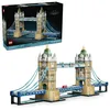 Image de LEGO Architecture Tower Bridge - Set de Construction pour Adulte - Maquette Miniature DIY - Décoration 3D pour Étagère - Pont Levant, Tamise & Bus Londonien - Idée de Cadeau Collector 21067