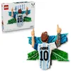 Image de LEGO Editions Lionel Messi   La Célébration - Jeu de Construction DIY pour Ado dès 14 ans - Tableau Mural 3D - Décoration Chambre d'Enfant - Cadeau Foot pour Garçon, Fille ou Adulte Fan de Sport 43018