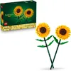 Image de LEGO Botanicals Tournesols - Jeu de construction avec bouquet de fleurs artificielles jaunes pour fille ou garçon dès 8 ans - Décoration pour la chambre ou la maison -Idée cadeau pour adolescent 40524
