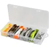 Image de Savage Gear Cannibal Shad Kit - 6-pack effectieve shads in meerdere kleuren met jigkoppen - ideaal voor vissers die gericht vissen op baars, snoek, snoekbaars in zoet en zout water Assorti Gevarieerd