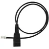 Image de Jabra QD cord, straight, mod plug 0.5m - 4P plug: m-,r,r,m+, 8800-00-01 (0.5m - 4P plug: m-,r,r,m+)