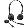 Image de Jabra Engage 55 SE Stereo Link400a MS On Ear headset DECT, Kabel Stereo Zwart Noise Cancelling Microfoon uitschakelbaar (mute)