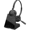 Image de Jabra Engage 65 SE Stereo On Ear headset DECT, Kabel Stereo Zwart Noise Cancelling Microfoon uitschakelbaar (mute), NFC