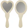 Image de Miroirs à main, taille 23-24 cm, contreplaqué, 2 pièces