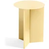 Image de Hay Slit Table d'appoint ronde en acier Jaune clair 35 cm
