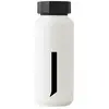 Image de Design Letters Bouteille isotherme personnelle (blanc)   J   Sans BPA à double paroi en acier inoxydable, design nordique, garde au froid jusqu'à 24 heures/chaud jusqu'à 12 heures, 500 ml, étanche,