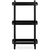 Image de Normann Copenhagen Block Étagère en bois d'acier Noir 87 cm