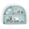Image de Done By Deer Assiette à Compartiments Stick & Stay Tiny Farm