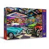 Image de Trefl Premium Plus Quality - Puzzle Tea Time : Garage du Collectionneur de Voitures - 1000 pièces, Série d'Images Nostalgiques Peintes, pour Adultes et Enfants à partir de 12 ans