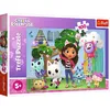 Image de Trefl - Gabby's Dollhouse, la Maison du Chat de Gabi - Puzzle de 100 Pièces - Puzzles Colorés avec Des Personnages de Contes de Fées, Créatif, Amusement pour les Enfants À Partir de 5 Ans