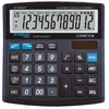 Image de DONAU TECH/K-DT4122-01 Calculatrice de bureau 12 chiffres Fonction racine 136 x 134 x 28 mm Noir Calculatrice avec affichage 12 chiffres Alimentation solaire Dual Power Fonctionne sur piles Design