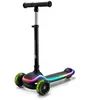Image de Kinderkraft RKET Trottinette pour enfants à partir de 1 an jusqu'à 50 kg, roues LED, guidon réglable en hauteur, design moderne, noir