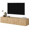 Image de Selsey Meuble TV à suspendre en chêne Artisan avec façade laminée Telire 138,6 cm