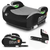 Image de LIONELO Luuk Fix i-Size Réhausseur Voiture Enfant avec ISOFIX (Groupe 2/3 | 6-12 ans | 125-150 cm), Siège Auto Sécurisé R129, Ergonomique avec Accoudoirs Confortables, Housse Amovible Lavable, Gris
