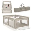 Image de LIONELO WILLOW Parc Pliant pour Bébé, Grand Espace 127 cm x 187 cm x 68 cm