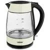 Image de Zelmer ZCK8011I Bouilloire en verre avec LED, capacité 1,7 l, puissance 2200 W, socle 360 degrés, sans fil, arrêt automatique, protection contre le fonctionnement à sec, crème sans BPA