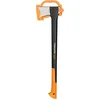 Image de Fiskars Hache à fendre L X21, 1,6 kg, avec mallette de rangement et de transport, longueur : 71 cm, lame en acier antiadhésif, manche en fibre de verre résistant, noir/orange, 1015642