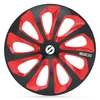 Image de 4 enjoliveurs noir/rouge sparco sicilia 15 pouces